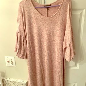 Plus size soft sweater dress